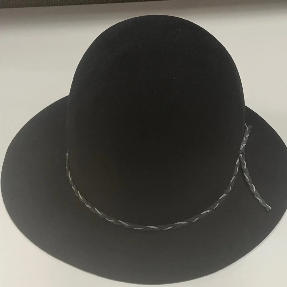 Coal Womens Elegant Black Wool Hat with Braided Band NWOT
